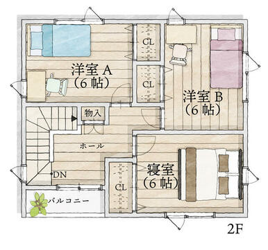 ２Ｆ間取り図