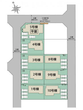 宇都宮市下岡本町10棟 区画図