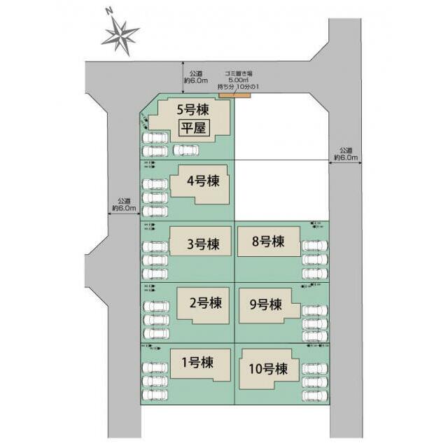 宇都宮市下岡本町10棟 区画図