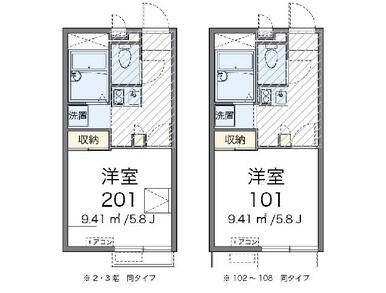 代表的な間取のため実際の間取とは異なる場合があります
