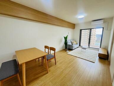 LDKはニトリ家具とエアコン付きです