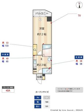 （参考）５０５号室　同タイプとなります