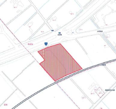 建築条件付。包括承認基準７に基づき建築可能。敷地内中の公道は払下げ申請を要す。