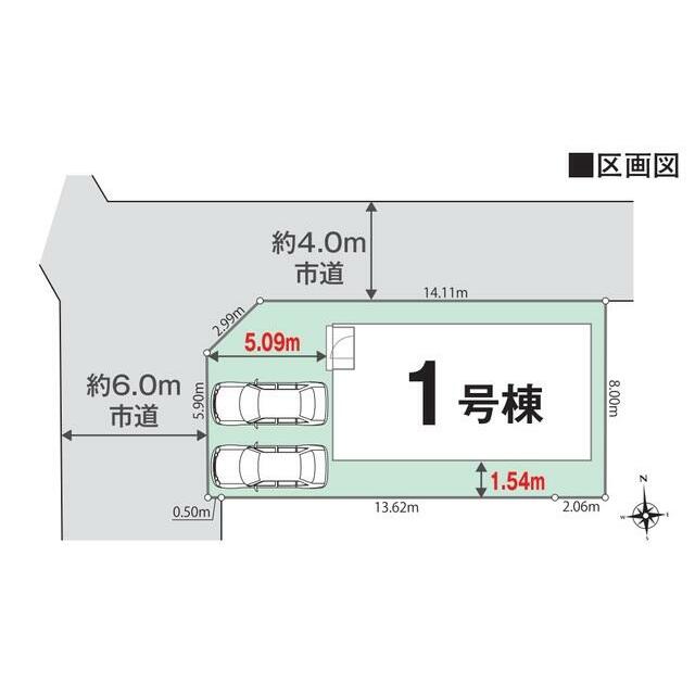 １号棟　区画図面