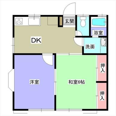 角部屋間取図