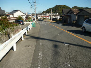 前面道路の状況。