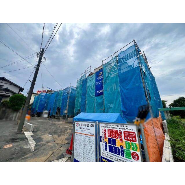 現地写真（左から(1),(2),(3)号棟）