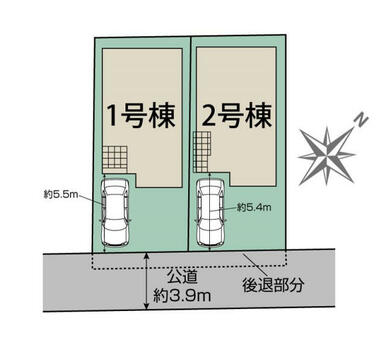 習志野市藤崎7丁目2棟　区画図