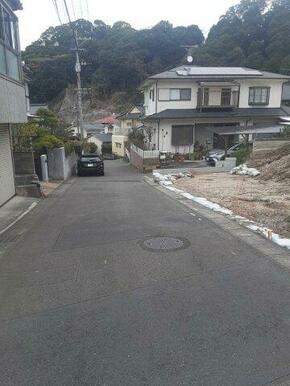 前面道路です！