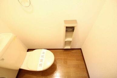 トイレットペーパーホルダーやタオル掛けがございます