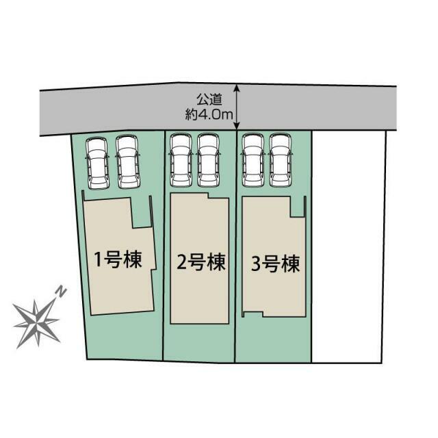 千葉市稲毛区宮野木町4棟 区画図