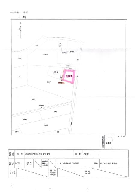 物件画像 北九州市門司区 大字畑 家庭菜園用地