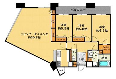 リビング約３０帖超え＿３ＬＤＫ＿ＲＣ構造