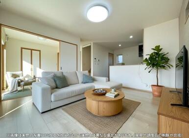 家族が集まり、何気ない出来事も気軽に話せる明るい空間♪