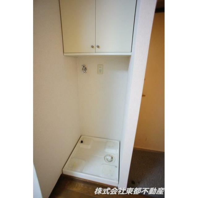 室内洗濯機置場には防水パンを設置！