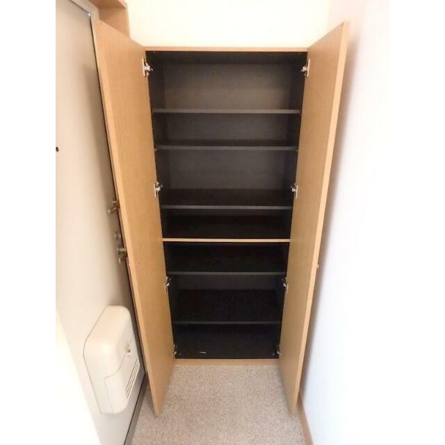 玄関には天井高のシューズボックス※同タイプ別号室参考写真