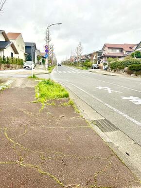 前面道路の様子。