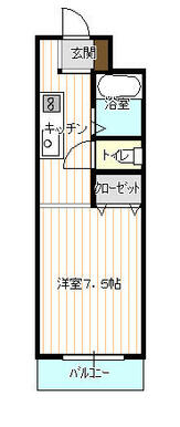 206号室は反転タイプです