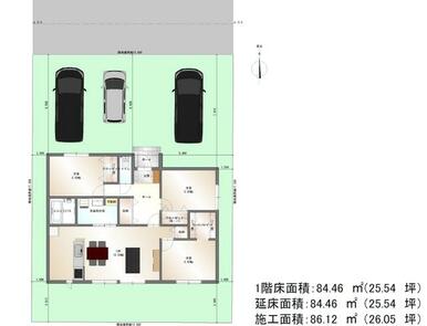 平屋の建築プラン！こんな感じで素敵なお家が建ちますよ♪