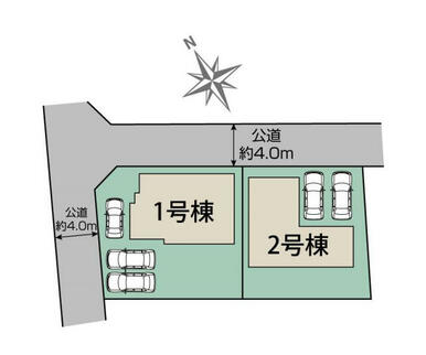 豊田市駒場町茶袋2棟　区画図