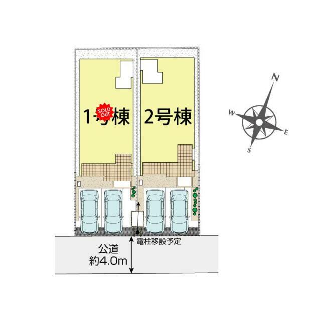 さいたま市北区東大成町2丁目2棟 区画図