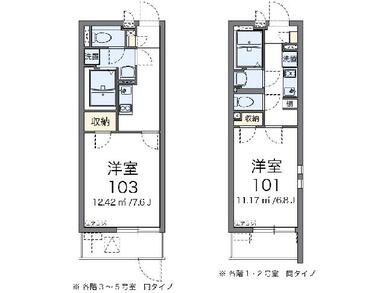 代表的な間取のため実際の間取とは異なる場合があります