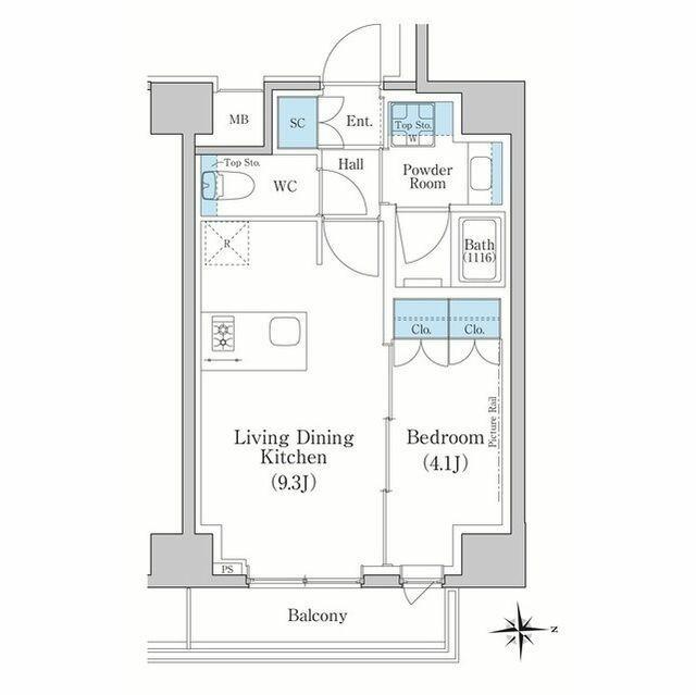 スタイリオ新丸子ＮＯＲＴＨ 2階 1LDK