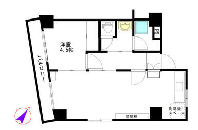 広々１ＬＤＫ。角部屋です。