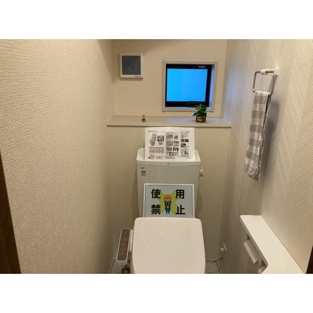 ここが毎日の健康チェックスペースになります（トイレ）（1号棟）