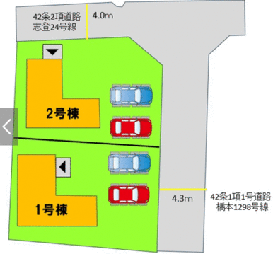 前面道路も駐車スペースも広く、毎日の駐車が簡単なのはとっても魅力的です（＊＾▽＾＊）