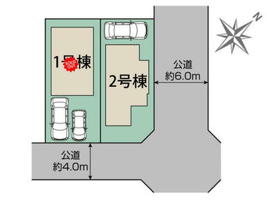 調布市深大寺東町6丁目2棟 区画図