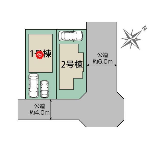 調布市深大寺東町6丁目2棟 区画図