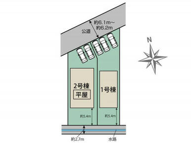 福島市大森高畑2棟 区画図