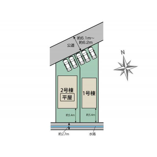 福島市大森高畑2棟 区画図