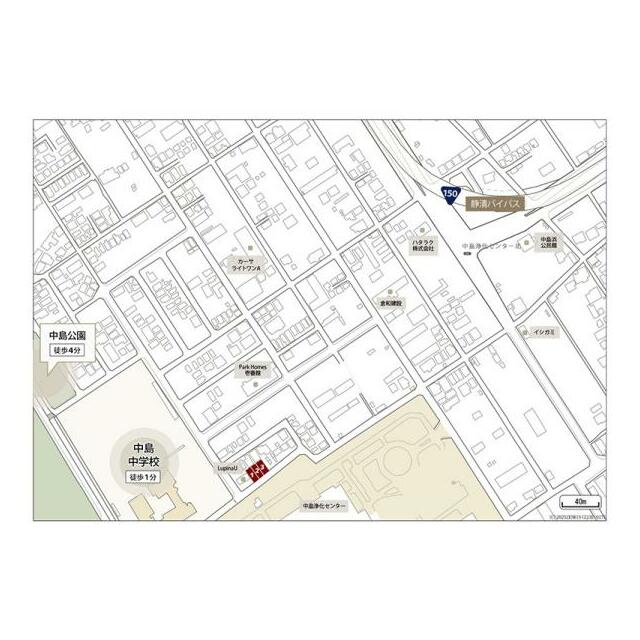 現地周辺案内図