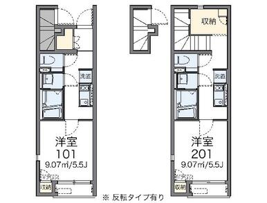 代表的な間取のため実際の間取とは異なる場合があります