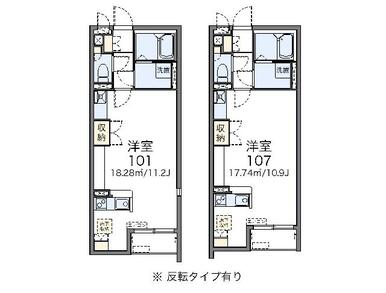 代表的な間取のため実際の間取とは異なる場合があります