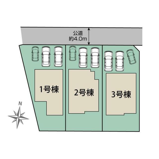 菊池郡菊陽町津久礼4期3棟 区画図