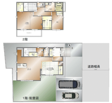 【１３０㎡越３ＬＤＫ　トヨタホーム施工の注文住宅】専用庭付きで南からの採光も確保されます◎！