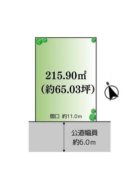 南西間口は約１１ｍ！高低差をなくすと並列駐車も可能です◎