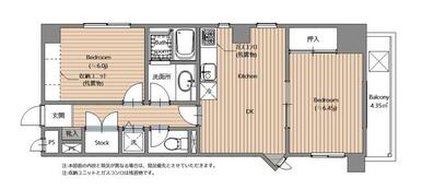 ガス台は撤去済みで現況はございません