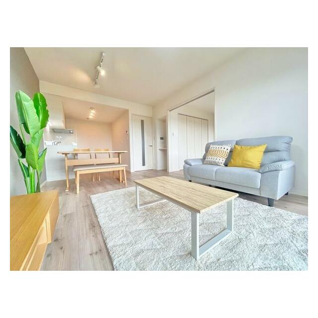 「LDK」ニトリ家具新規設置済みです。家具付きでのお引渡しとなります。