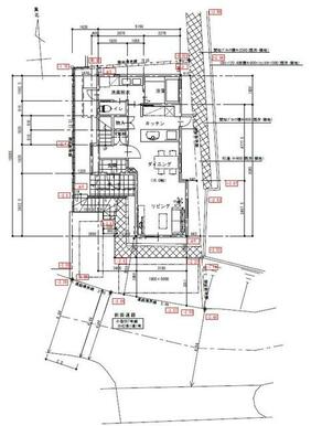 建築プラン例　３ＬＤＫ＋フリースペース　建物価格２，５７０万円（外構費含む）　１Ｆ間取り図