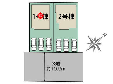 札幌市手稲区新発寒2条4丁目2棟 区画図