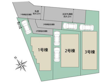 志木市上宗岡1丁目3棟 区画図
