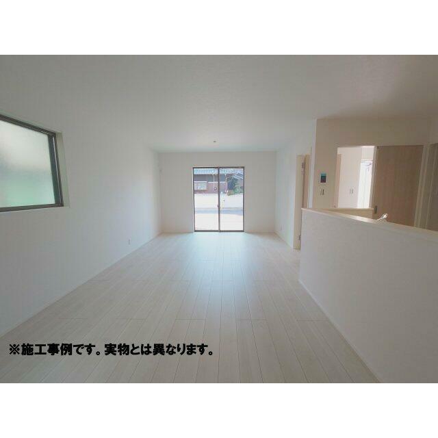 完成予想図 多機能な使い方が可能な１９帖の広いリビングは生活スタイルの変化に合わせることが加工です！