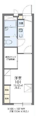 代表的な間取のため実際の間取とは異なる場合があります
