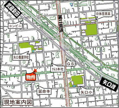 矢口渡駅・武蔵新田駅と２駅利用できます！