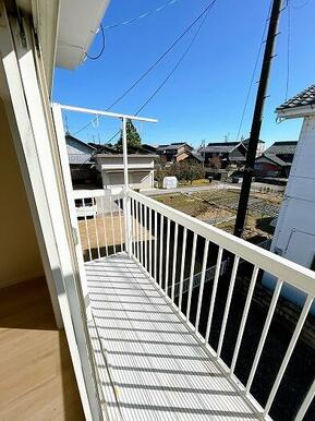「バルコニー」日当たり良好です