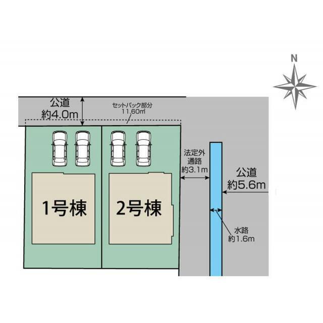 座間市新田宿2棟 区画図